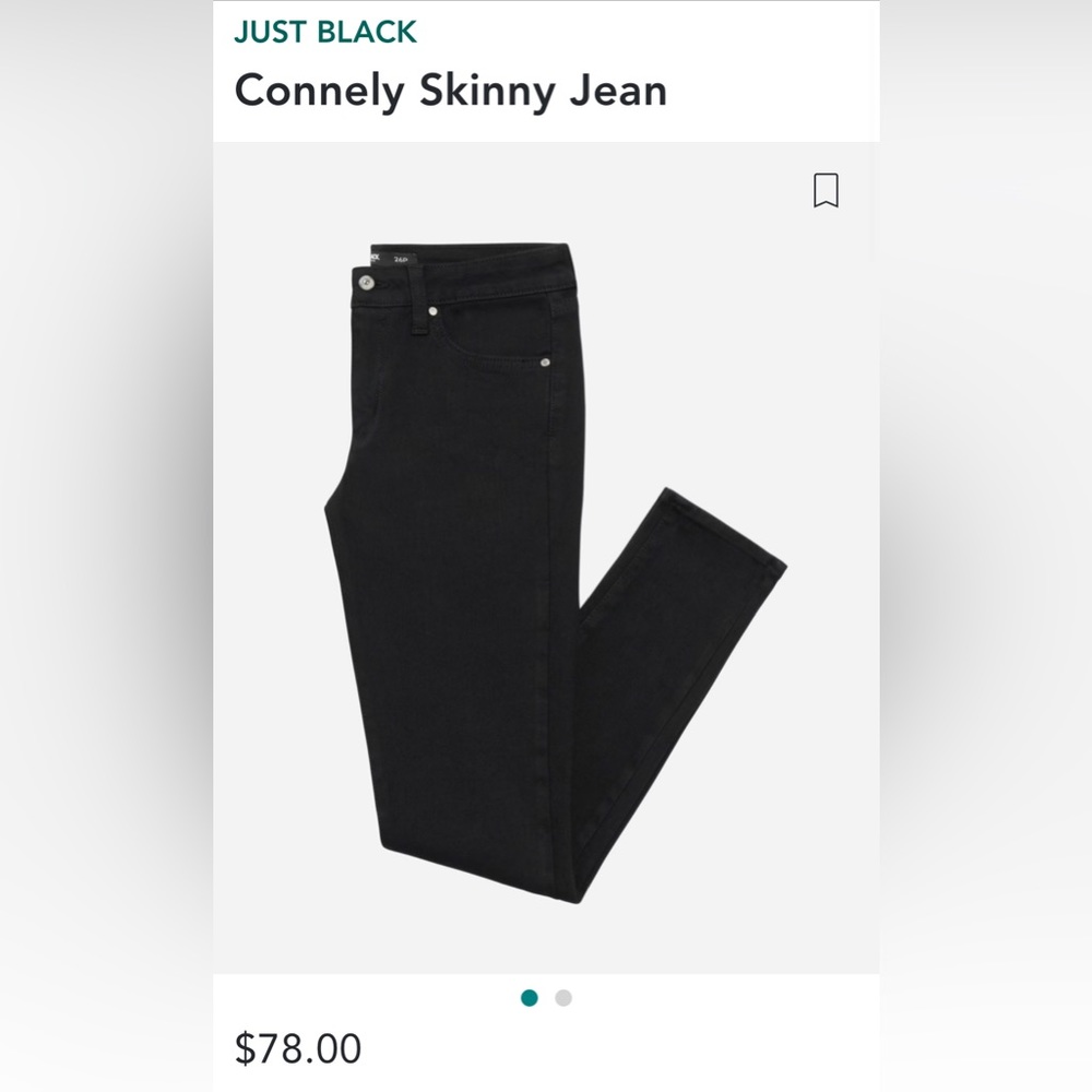 Just Black size 32 skinny Jeans